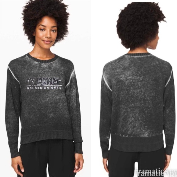 lululemon athletica Sweaters - Lululemon Hazy Day Sweater Size XL Embroidered Las Vegas Golden Knights Logo